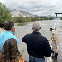 Román Alberto Cepeda González supervisa laguna de regulación y recorre sectores aledaños