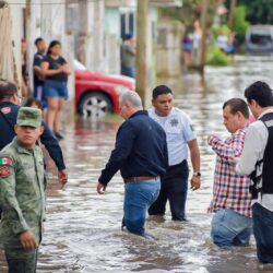 Román Alberto Cepeda González supervisa laguna de regulación y recorre sectores aledaños2