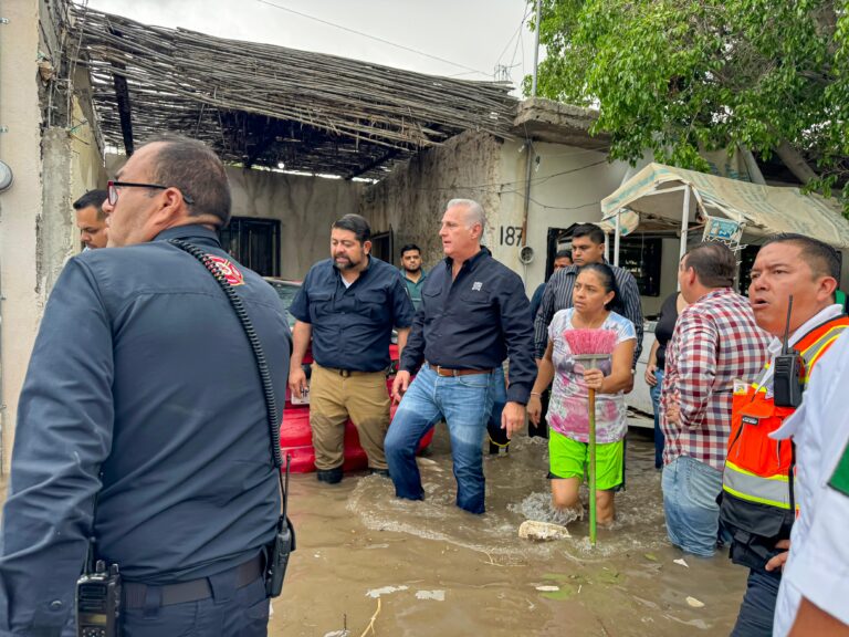 Román Alberto Cepeda González supervisa laguna de regulación y recorre sectores aledaños