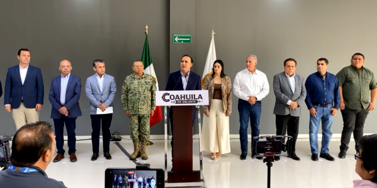 En Coahuila mandamos las instituciones, hay voluntad de todos para entrarle el tema de la seguridad: Manolo