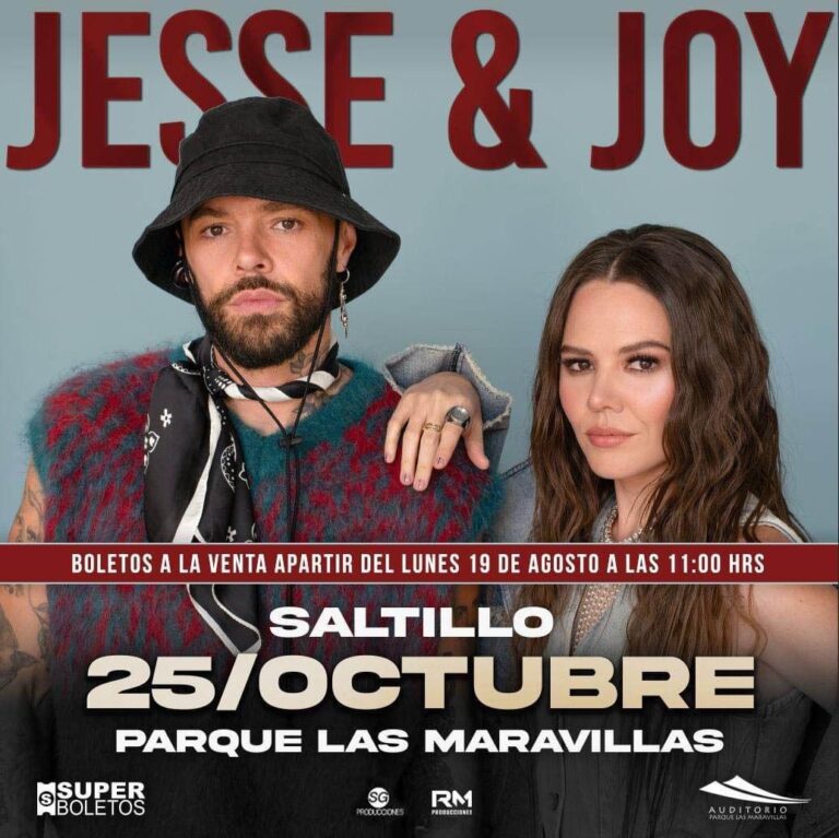 Jesse & Joy regresa a Saltillo. “¡Corre!” por tus boletos