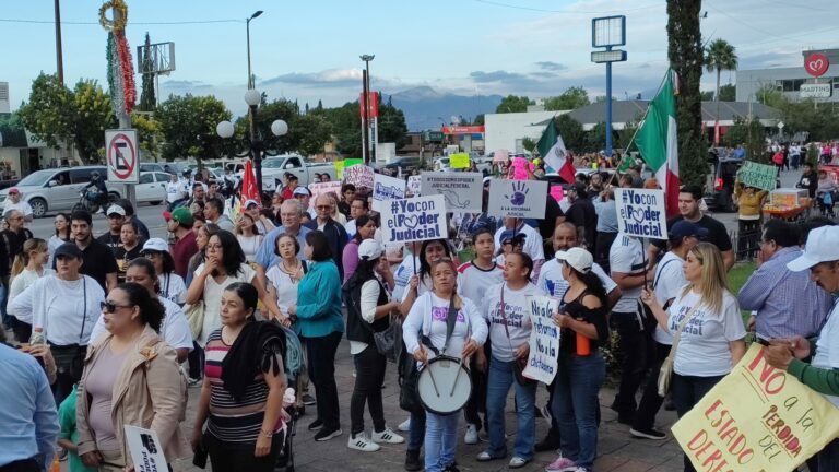 Marchan en Saltillo contra Reforma Judicial