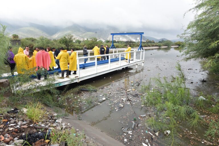 Realizan reunión de prevención en la laguna de regulación de la colonia Santiago Ramírez, en Torreón