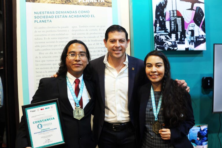 Reconocen a estudiantes de la UA de C con el Premio “Talento Coahuila Jóvenes Científicos”