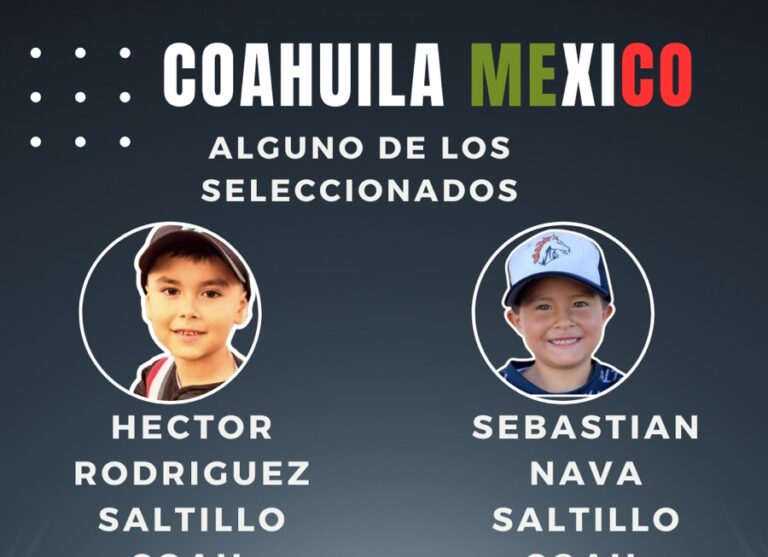 Selección de niños coahuilenses representará a México en competencia internacional de béisbol, buscan donativos 