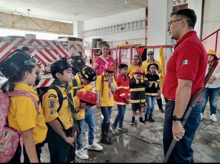 Scouts aprenden sobre la prevención de accidentes con apoyo de PC Ramos Arizpe