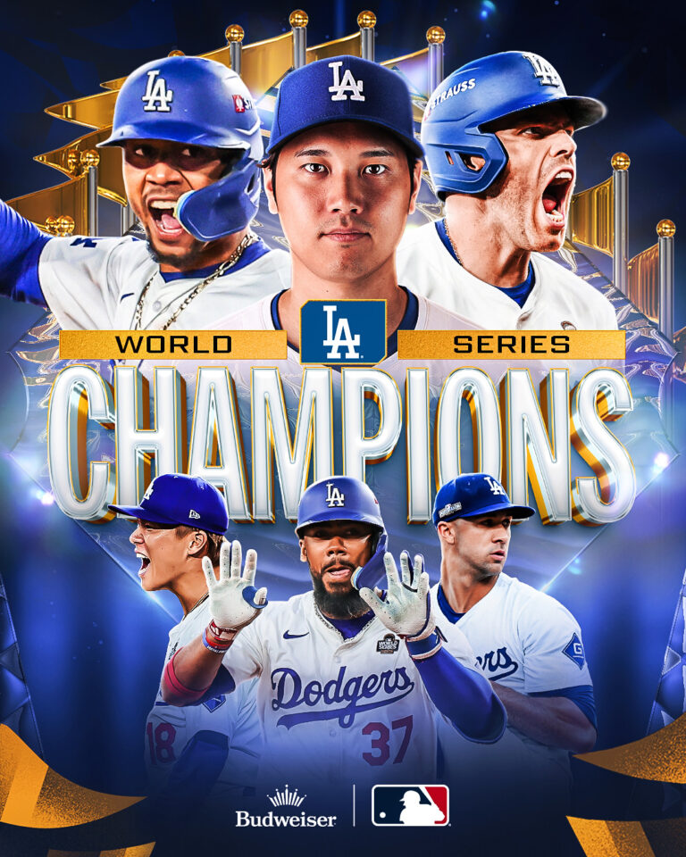 Dodgers se coronan en la Serie Mundial