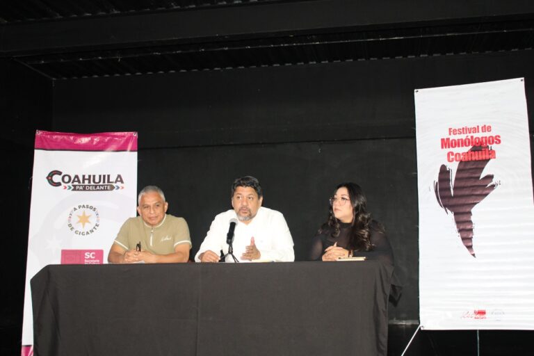 Anuncia la Secretaría de Cultura la XXVIII  edición del Festival de Monólogos “Coahuila”