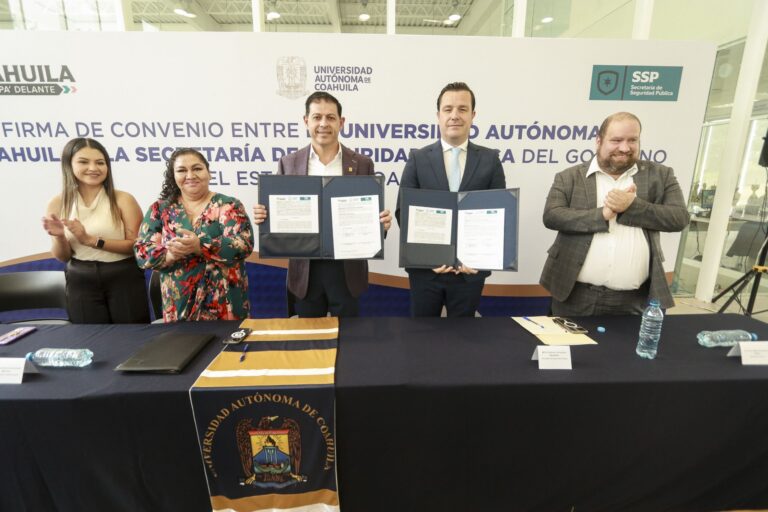 Firme compromiso de apoyo mutuo entre la UAdeC y la Secretaría de Seguridad Pública del Estado de Coahuila