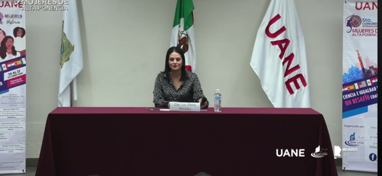 Imparte Luz Elena Morales en la UANE la conferencia “Violencia Política de Género”