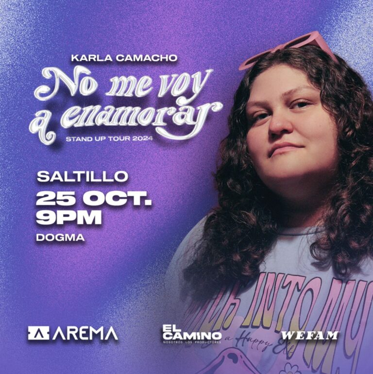 Karla Camacho llega a Saltillo con su gira “No Me Voy a Enamorar”