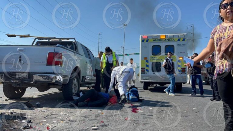 Mujer en estado de ebriedad atropella y mata a motociclista en Saltillo