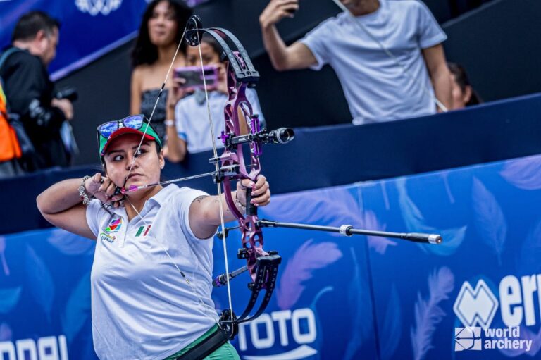 Revalida Dafne Quintero el bronce en la final de las copas del mundo de Tiro con Arco