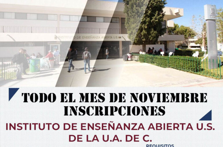 Durante noviembre abiertas las inscripciones para el IDEA Saltillo de la UA de C