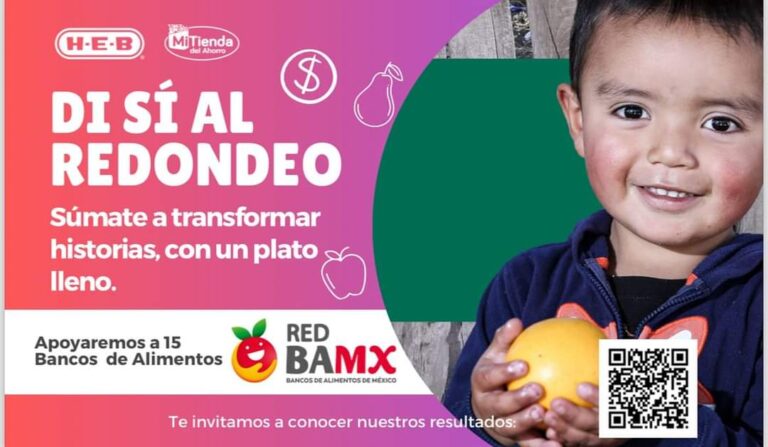 Invita el Banco de Alimentos de Saltillo a apoyar en última semana de redondeo en tiendas HEB