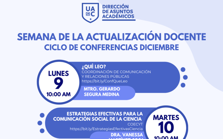 Convoca el CEDEC de la UA de C a participar en la “Semana de Actualización Docente”