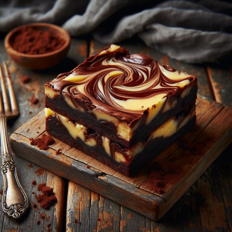 ¡Brownie de Chocolate y Queso!