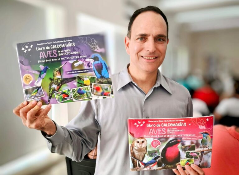 Lanza Daniel Garza Tobón colección de libros sobre aves de México