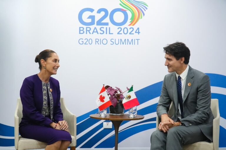 Expresa Trudeau a Sheinbaum preocupaciones de inversiones chinas