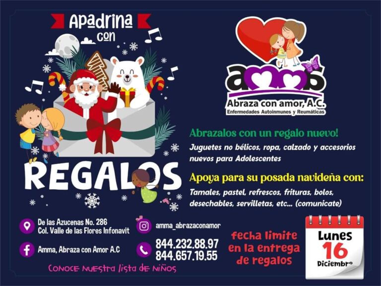 Invitan a apadrinar en esta Navidad a menores con enfermedad reumática