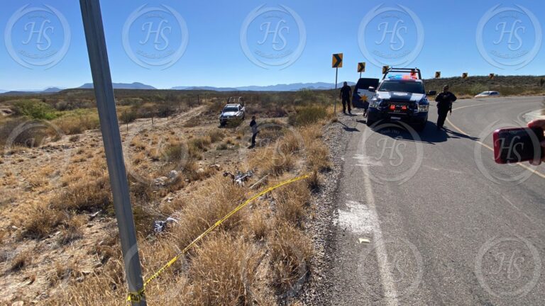 Muere motociclista en la carretera a Mesillas, en Ramos Arizpe