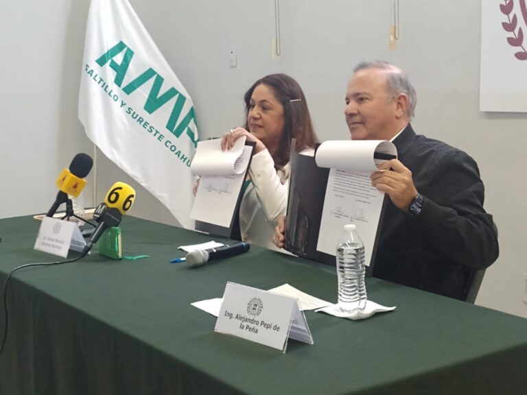 Firman CANACO y AMPI convenio para fortalecer al sector inmobiliario en Saltillo