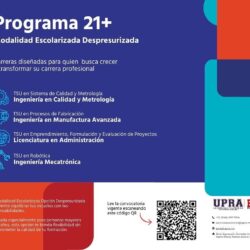 UPRA ofrece programa educativo 21+ para quienes ya trabajan 