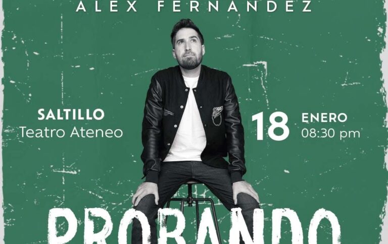 Alex Fernández llega a Saltillo con su gira “Probando”, una experiencia llena de risas