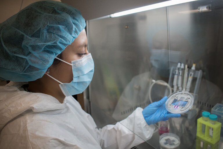 Investigadores colocan células en dispositivos miniaturizados para probar medicamentos antes de recetarlos