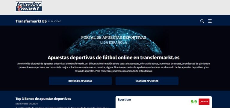 Ya está disponible el gran comparador de apuestas deportivas en transfermarkt.es