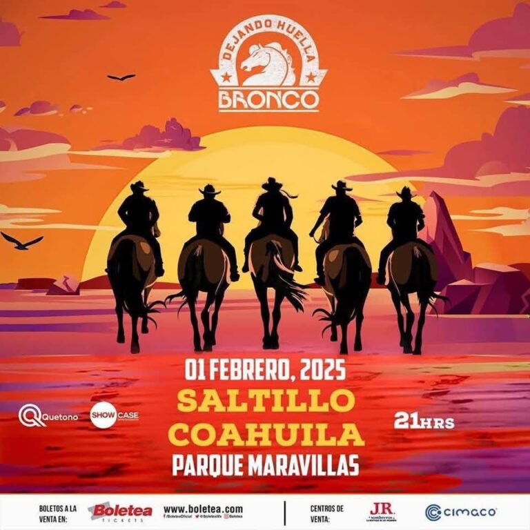 Bronco llega a Saltillo con su gira “Dejando Huella 2025”