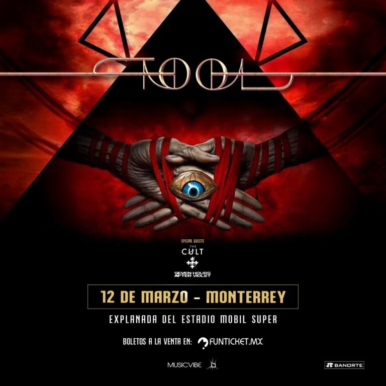 Llegará TOOL a Monterrey por primera vez, junto a The Cult y Seven Hours After Violet
