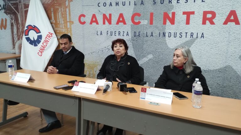 Asegura líder nacional de CANACINTRA que empleos seguirán llegando a Coahuila
