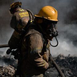 Atienden Bomberos de Saltillo incendio en recicladora3