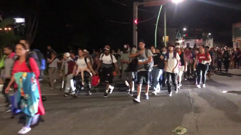 Parte caravana migrante de Tuxtla Gutiérrez