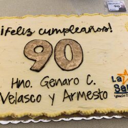 Celebran en Colegio Ignacio Zaragoza al hermano Genaro Carlos Velasco y Armesto por su cumpleaños 90 11