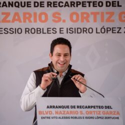 Inicia Javier Díaz recarpeteo del bulevar Nazario S Ortiz Garza2