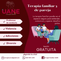 Ofrecen en UANE Saltillo terapia psicológica gratuita para parejas y familias 