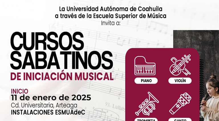 Abre UA de C Inscripciones para Cursos Sabatinos de Iniciación Musical