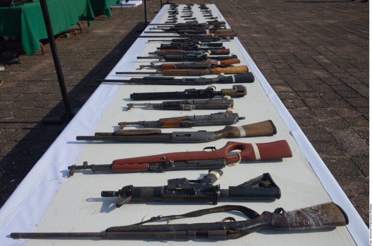Aseguran en México 8.6% de armas ilegales
