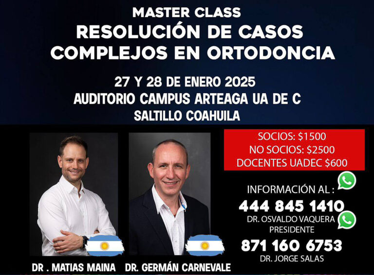 Impartirán en la UA de C Master Class sobre resolución de casos complejos en ortodoncia