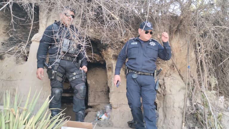 Pretendían maleantes reinstalarse en cuevas destruidas por la Comisaría de Seguridad de Saltillo