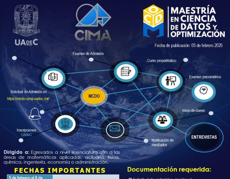 Aprende a sistematizar con la Maestría en Ciencia de Datos y Optimización que ofrece la UAdeC
