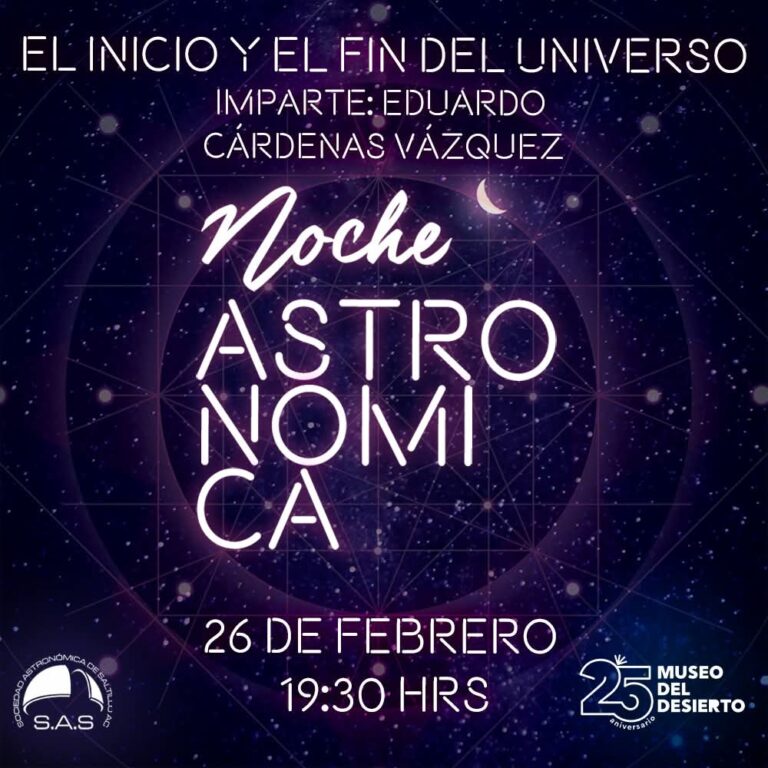 Realizará el MUDE “Noche Astronómica” este 26 de febrero
