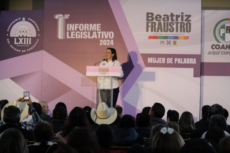 Rinde Beatriz Fraustro su primer informe legislativo