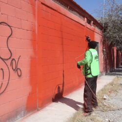 Trabaja Gobierno de Saltillo para eliminar pintas y grafiti2