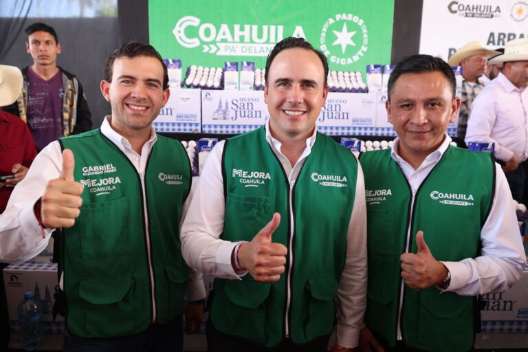 Arranca Manolo Jiménez un gran programa de huevo y leche para los 38 municipios