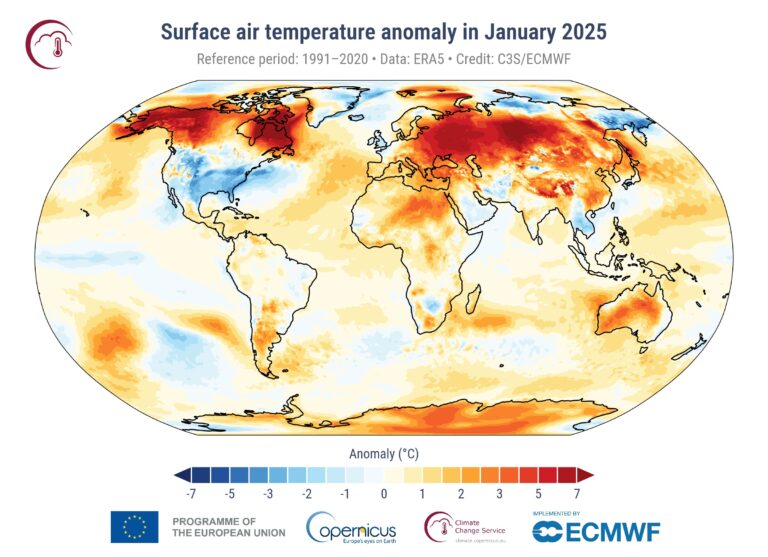 Cómo ha sido tendencia, enero del 2025 rompe récord como el mes más cálido jamás registrado
