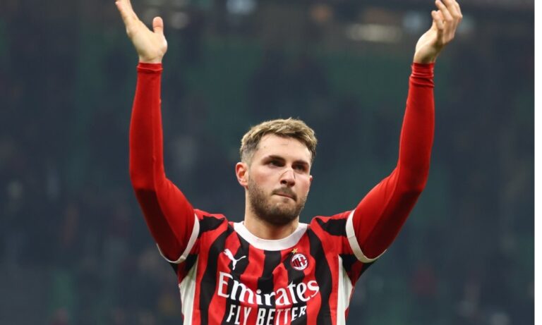 Santi Giménez anota su primer gol con el Milán en la Champions League  