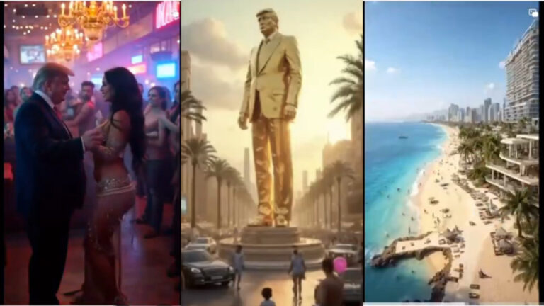 Trump comparte un vídeo hecho con IA donde muestra cómo se vería Gaza después de la ocupación estadounidense